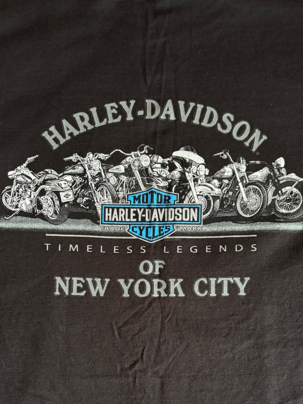 New York City Harley Davidson Dealership Black T-Shirt